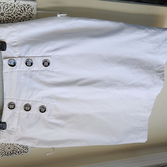 Luciano Dante Nautical Style Cotton Blend Skirt sz 8 white - Picture 2 of 12